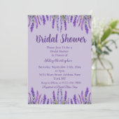 Elegante lavendel Paarse Vrijgezellenfeest Kaart (Staand voorkant)