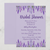 Elegante lavendel Paarse Vrijgezellenfeest Kaart (Voorkant / Achterkant)