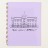 Elegante lavendel planner met architecturaal ontwe (Voorkant)