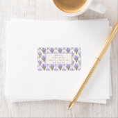 Elegante Lavendel Retouradreslabels Etiket (Insitu)