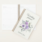 Elegante Lavendel Rozen Eucalyptus Trouwplanner Planner (Display)