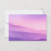 Elegante Lavendel RSVP kaart (Achterkant)