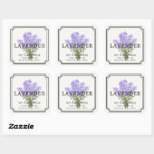 Elegante Lavendel Soja Wax Candle Business Label (Vel)