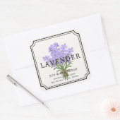 Elegante Lavendel Soja Wax Candle Business Label (Envelop)