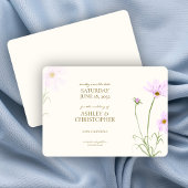 Elegante Lavendel Spring Wildflower bruiloft Save The Date
