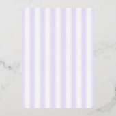 Elegante lavendel strepen folie uitnodiging (Achterkant)