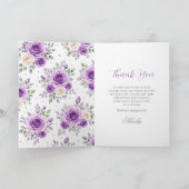 Elegante Lavendel Sweet 16 Bedankkaart (Binnen)