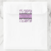 ELEGANTE LAVENDEL-SWIRL ENVELOP AFDICHTINGEN VIERKANTE STICKER (Tas)