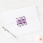 ELEGANTE LAVENDEL-SWIRL ENVELOP AFDICHTINGEN VIERKANTE STICKER (Envelop)