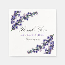 Elegante Lavendel Trouw Dankjewel Tafelservet Servetten