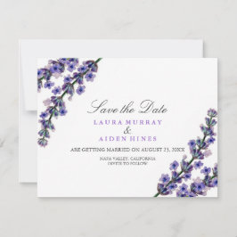 Elegante Lavendel Trouw Save The Date
