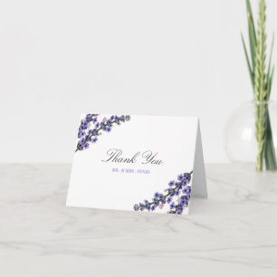 Elegante Lavendel Trouw Trouwkaart Bedankkaart