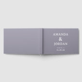 Elegante Lavendel Typografie Gastenboek (Volledig)