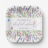 Elegante Lavendel Vrijgezellenfeest Papier Borden Papieren Bordje (Voorkant)