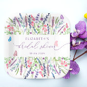 Elegante Lavendel Vrijgezellenfeest Papier Borden Papieren Bordje