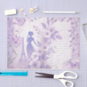 Elegante Lavendel Waterverf Bloem Papier (Craft)