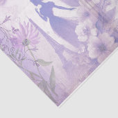 Elegante Lavendel Waterverf Bloem Papier (Detail)