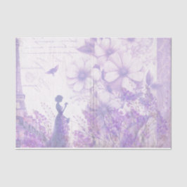 Elegante lavendel waterverf bloem papier