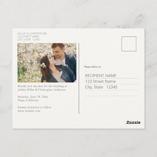 Elegante Lavendel Waterverf Bloemen Bruiloft Uitno Briefkaart (Achterkant)