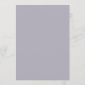 Elegante Lavendel Waterverf Bruiloft Menu (Achterkant)