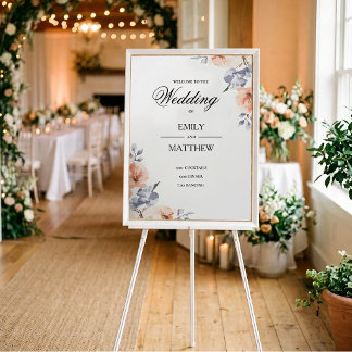 Elegante Lavendel Waterverf Trouwposter Poster