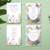 Elegante Lavendel & Wildflower Bloom Save the date