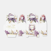 Elegante Lavendel wildflower Custom Bedankdoosjes (Uitgevouwen)