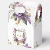 Elegante Lavendel wildflower Custom Bedankdoosjes (Geopend)