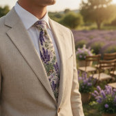 Elegante lavendelbloem stropdas