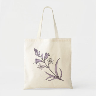Elegante lavendelbloem tote bag