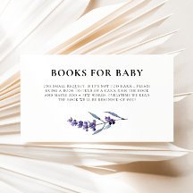 Elegante lavendelboeken voor Baby Request