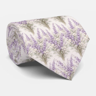 Elegante lavendelboeket stropdas
