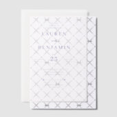 Elegante Lavendelsterren Vellum Uitnodigingen (Offset (Uitnodiging))