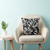 Elegante Leaf botanische print gooi kussen (Stoel)