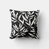 Elegante Leaf botanische print gooi kussen (Voorkant)