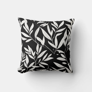 Elegante Leaf botanische print gooi kussen