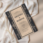 Elegante Leaf bruiloft uitnodiging