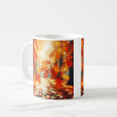 Elegante Leaf Design Cup Koffiemok (Voorkant links)