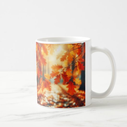 Elegante Leaf Design Cup Koffiemok (Rechts)
