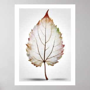 Elegante Leaf Naturen Vein Artprint Poster