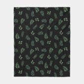 Elegante Leaf Print Fleece – Gezellige & Stijlvoll (Voorkant)