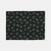 Elegante Leaf Print Fleece – Gezellige & Stijlvoll Deken (Voorkant (Horizontaal))