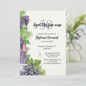 Elegante leeftijd als fijne wijn 50ste verjaardags kaart (Staand voorkant)