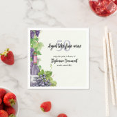 Elegante leeftijd als fijne wijn 50ste verjaardags servet (Insitu)