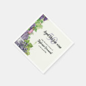 Elegante leeftijd als fijne wijn 50ste verjaardags servet (Hoek)