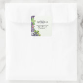 Elegante leeftijd als fijne wijn 50ste verjaardags vierkante sticker (Tas)