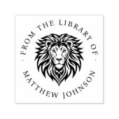 Elegante leeuw uit de bibliotheek van Custom Name  Zelfinktende Stempel (Design)