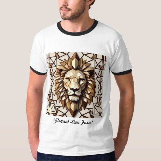 "Elegante leeuwenvorm" T-shirt (Voorkant)