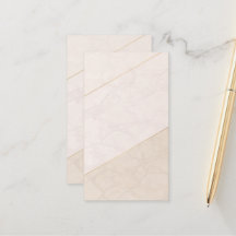 Elegante lege afsprakenkaart – Ivoor & Goud