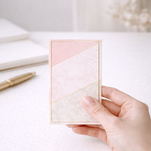 Elegante lege loyaliteitskaart – Blush & Goud Desi